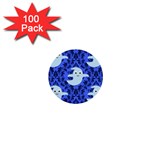 Ghost Pattern 1  Mini Buttons (100 pack)  Front