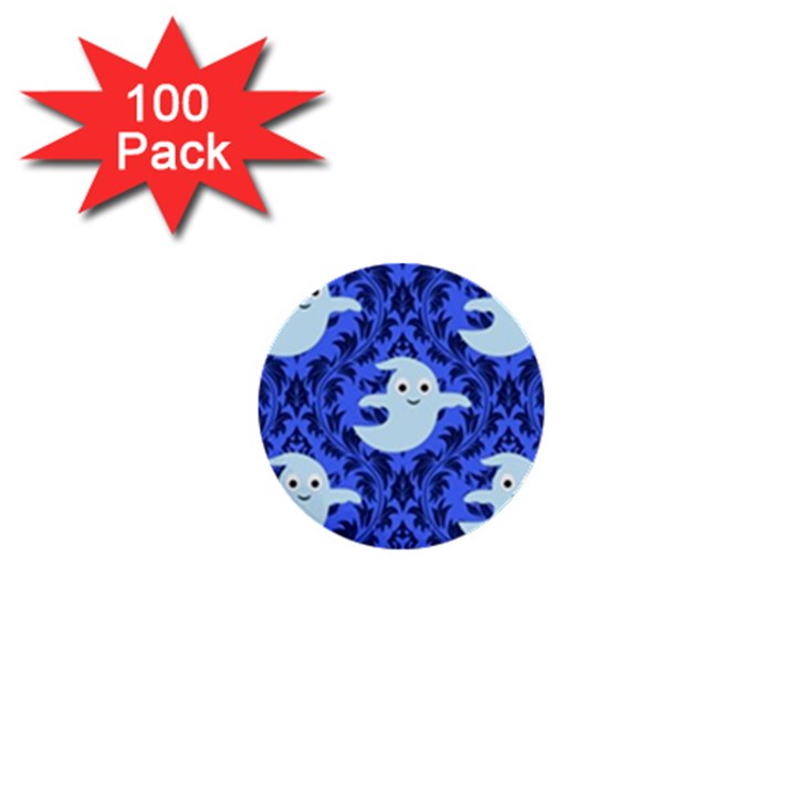 Ghost Pattern 1  Mini Buttons (100 pack) 