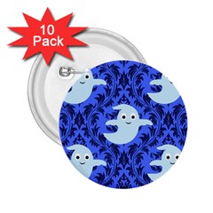 Ghost Pattern 2 25  Buttons (10 Pack)  by NerdySparkleGoth