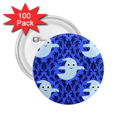 Ghost Pattern 2 25  Buttons (100 Pack)  by NerdySparkleGoth