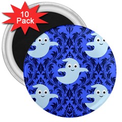 Ghost Pattern 3  Magnets (10 Pack)  by NerdySparkleGoth