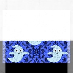 Ghost Pattern Rectangular Jigsaw Puzzl by NerdySparkleGoth