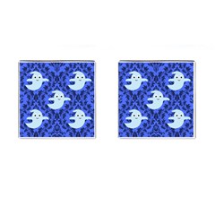 Ghost Pattern Cufflinks (square) by NerdySparkleGoth