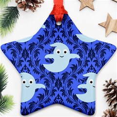 Ghost Pattern Star Ornament (two Sides) by NerdySparkleGoth