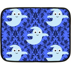 Ghost Pattern Fleece Blanket (mini) by NerdySparkleGoth