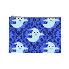 Ghost Pattern Cosmetic Bag (large) by NerdySparkleGoth