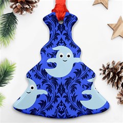 Ghost Pattern Ornament (christmas Tree)  by NerdySparkleGoth