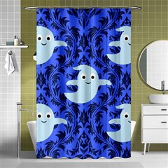 Ghost Pattern Shower Curtain 48  X 72  (small)  by NerdySparkleGoth