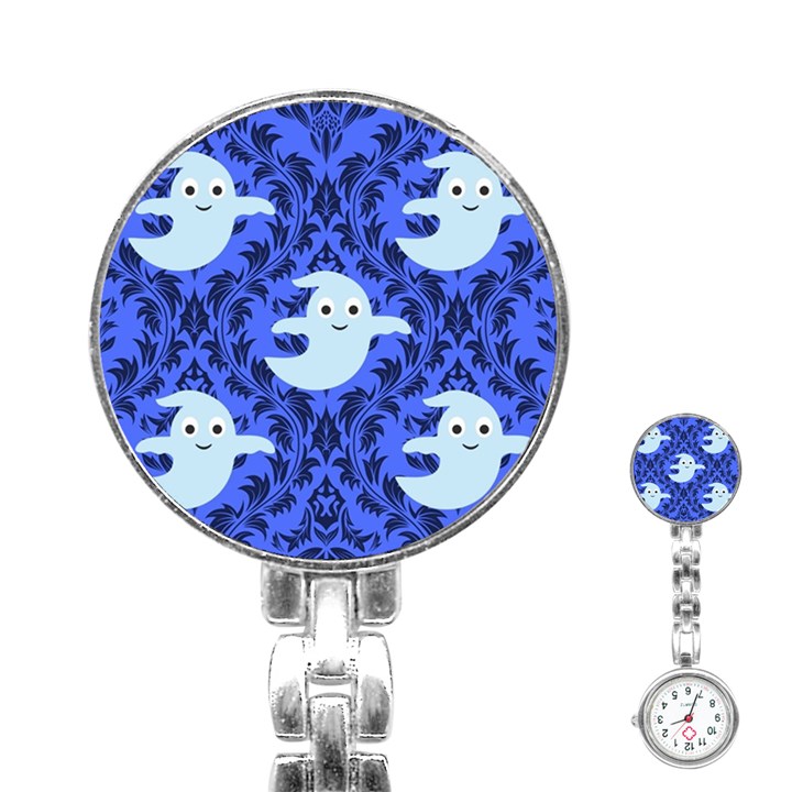 Ghost Pattern Stainless Steel Nurses Watch