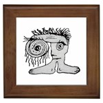 Weird Fantasy Creature Drawing Framed Tile Front