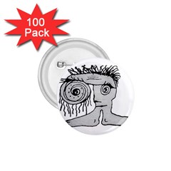 Weird Fantasy Creature Drawing 1 75  Buttons (100 Pack)  by dflcprintsclothing