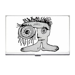 Weird Fantasy Creature Drawing Business Card Holder by dflcprintsclothing