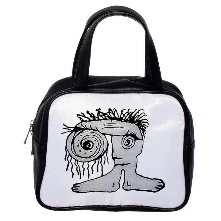 Weird Fantasy Creature Drawing Classic Handbag (One Side)