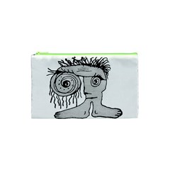 Weird Fantasy Creature Drawing Cosmetic Bag (xs) by dflcprintsclothing