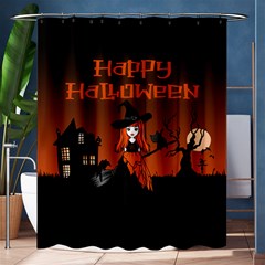 Happy Halloween Cheeky Witch? Shower Curtain 60  X 72  (medium) by cheekywitch