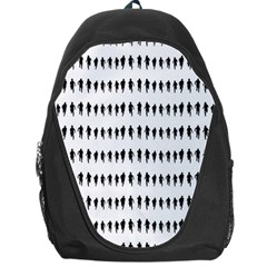 Athletic Running Graphic Silhouette Pattern Backpack Bag by dflcprintsclothing