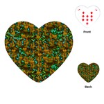 Love Forest Filled With Respect And The Flower Power Of Colors Playing Cards Single Design (Heart) Front