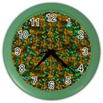 Love Forest Filled With Respect And The Flower Power Of Colors Color Wall Clock Front