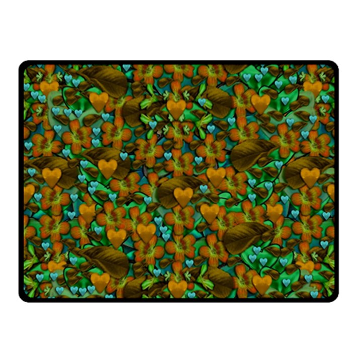 Love Forest Filled With Respect And The Flower Power Of Colors Fleece Blanket (Small)