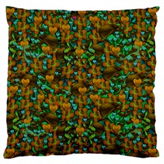 Love Forest Filled With Respect And The Flower Power Of Colors Standard Flano Cushion Case (one Side) by pepitasart