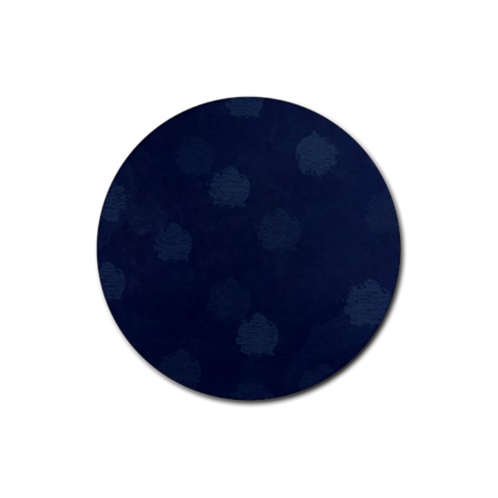 Blueberries Rubber Coaster (Round) 