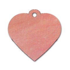 Peaches And Cream Dog Tag Heart (one Side) by kiernankallan