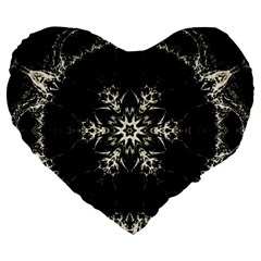 BNW Mandala Large 19  Premium Flano Heart Shape Cushions