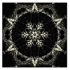 Bnw Mandala Large Satin Scarf (square) by MRNStudios