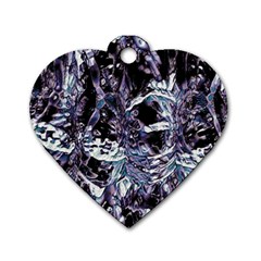 Unraveled Dog Tag Heart (two Sides) by MRNStudios