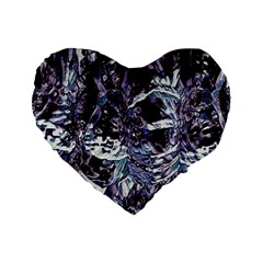 Unraveled Standard 16  Premium Heart Shape Cushions by MRNStudios