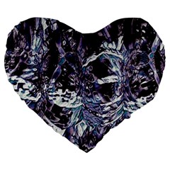 Unraveled Large 19  Premium Heart Shape Cushions by MRNStudios