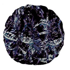 Unraveled Large 18  Premium Flano Round Cushions by MRNStudios