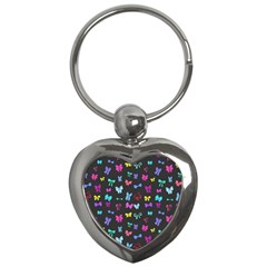 Bows On Black Key Chain (heart) by Daria3107