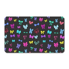 Bows On Black Magnet (rectangular) by Daria3107