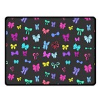 Bows on black Fleece Blanket (Small) 50 x40  Blanket Front