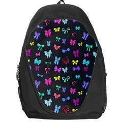 Bows On Black Backpack Bag by Daria3107