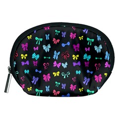 Bows On Black Accessory Pouch (medium) by Daria3107