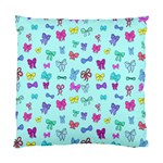 Bows on blue Standard Cushion Case (Two Sides) Front