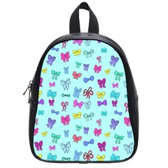 Bows On Blue School Bag (small) by Daria3107