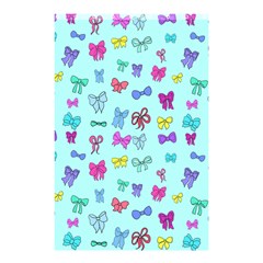 Bows On Blue Shower Curtain 48  X 72  (small)  by Daria3107