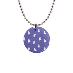 Ghost  1  Button Necklace by SychEva