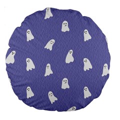 Ghost  Large 18  Premium Round Cushions by SychEva