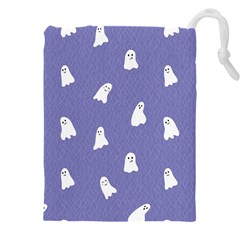 Ghost  Drawstring Pouch (4xl) by SychEva