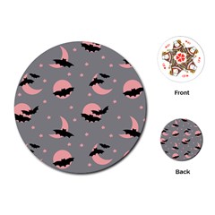 Bat Playing Cards Single Design (round) by SychEva