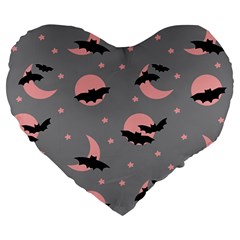 Bat Large 19  Premium Heart Shape Cushions by SychEva