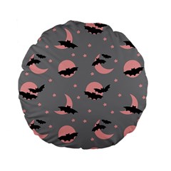 Bat Standard 15  Premium Flano Round Cushions by SychEva