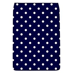 1950 Navy Blue White Dots Removable Flap Cover (l) by SomethingForEveryone