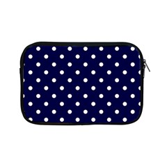 1950 Navy Blue White Dots Apple Ipad Mini Zipper Cases by SomethingForEveryone