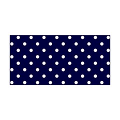 1950 Navy Blue White Dots Yoga Headband by SomethingForEveryone