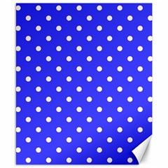 1950 Purple Blue White Dots Canvas 8  X 10  by SomethingForEveryone